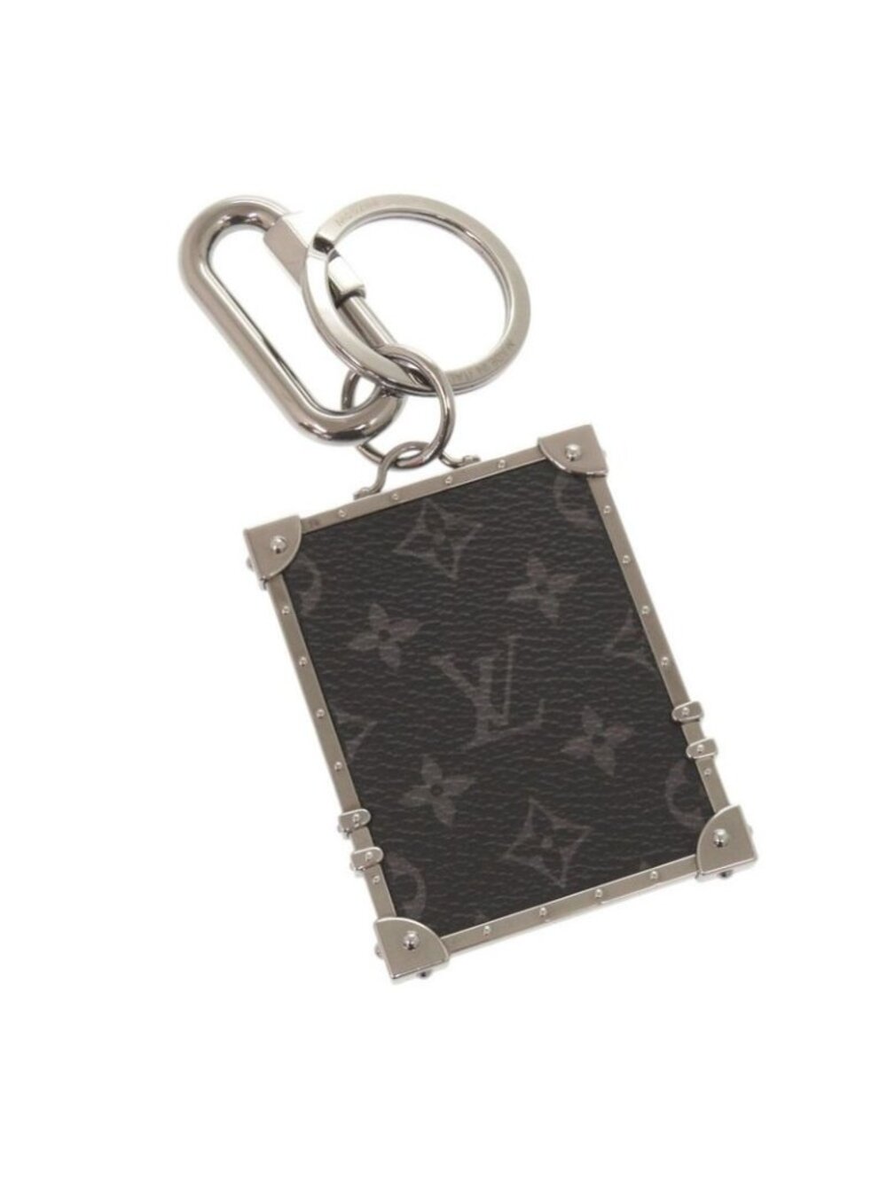 Louis Vuitton Porte Cles Mini Trunk Monogram Eclipse Metal Black - Picture 3 of 9